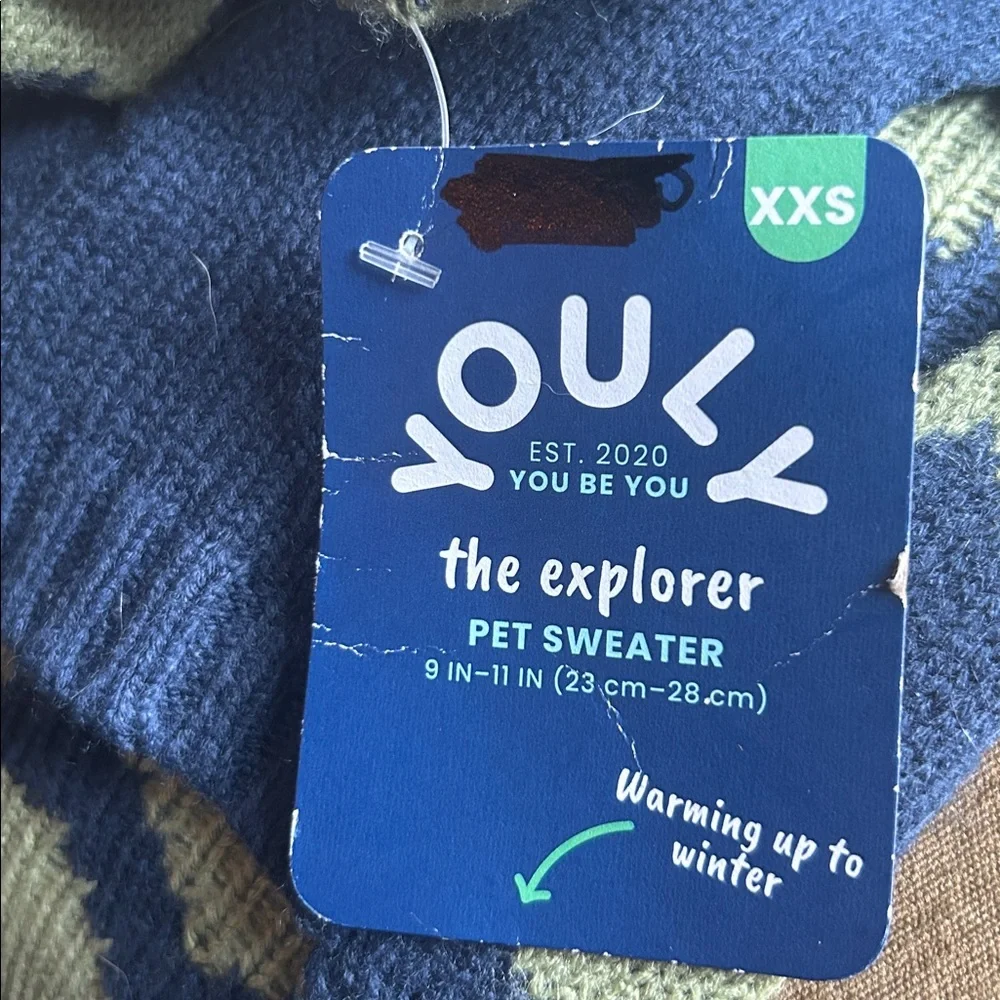 NWT Chevron Knit Dog Sweater